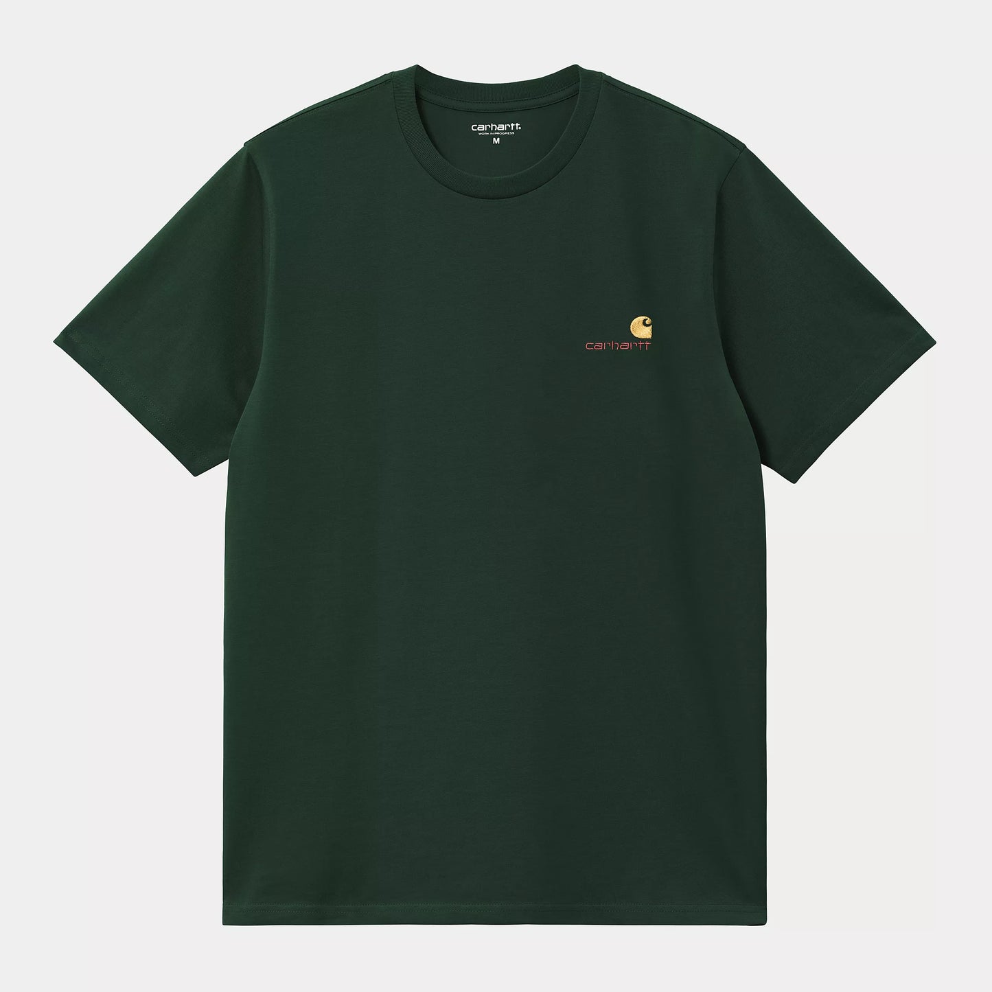 S/S American Script T-Shirt Conifer
