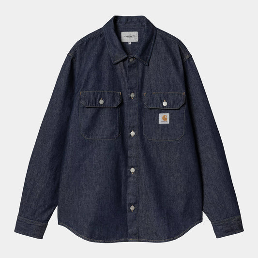 Harvey Shirt Jacket Blue Rinsed