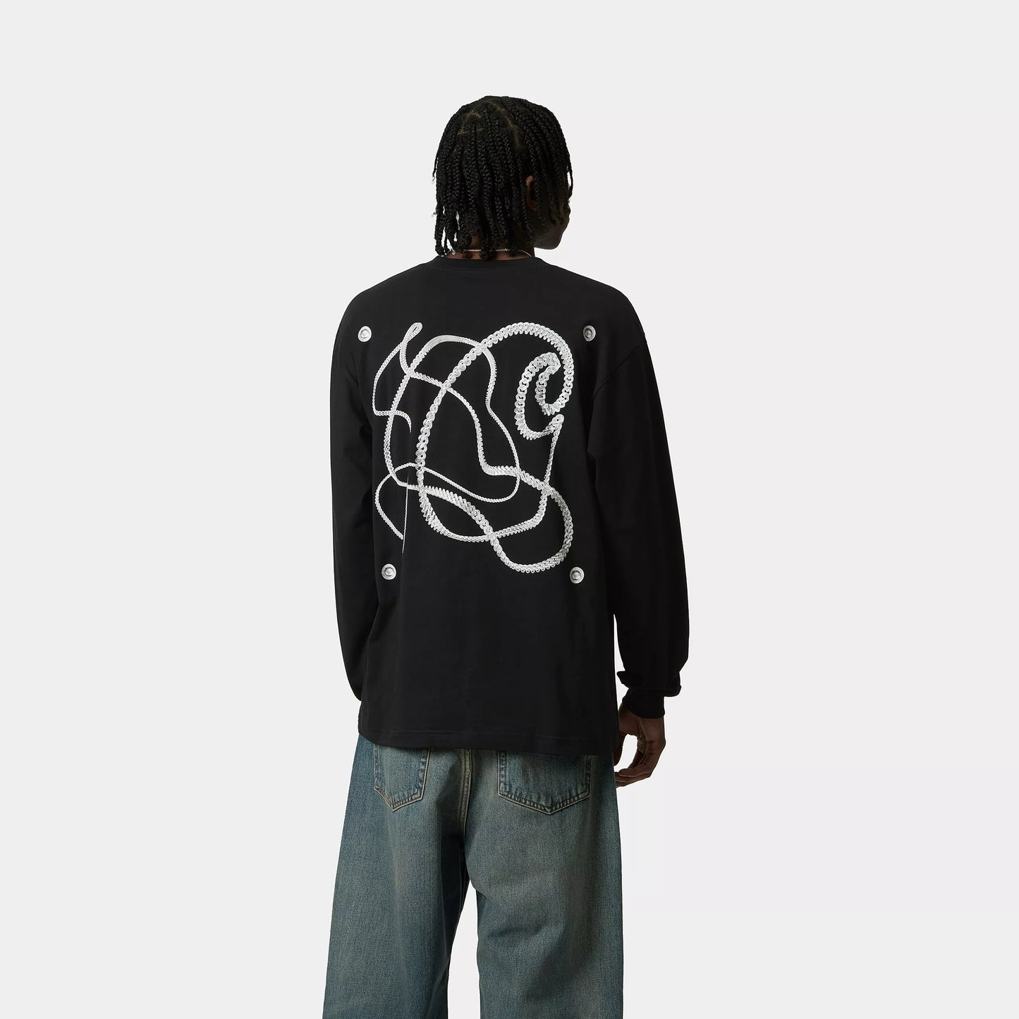 L/S Chain Link T-Shirt Black