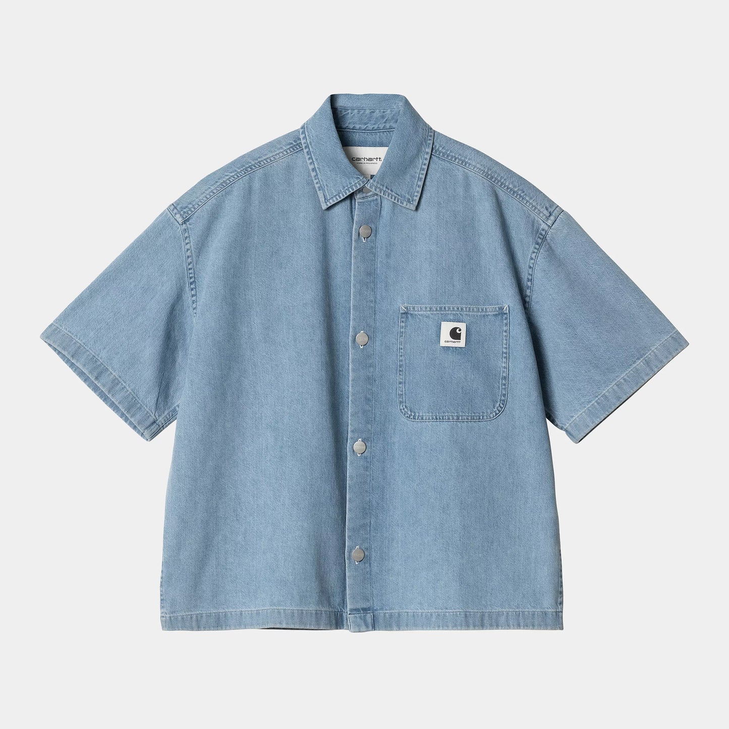 W S/S Lovilia Shirt Blue Bleached