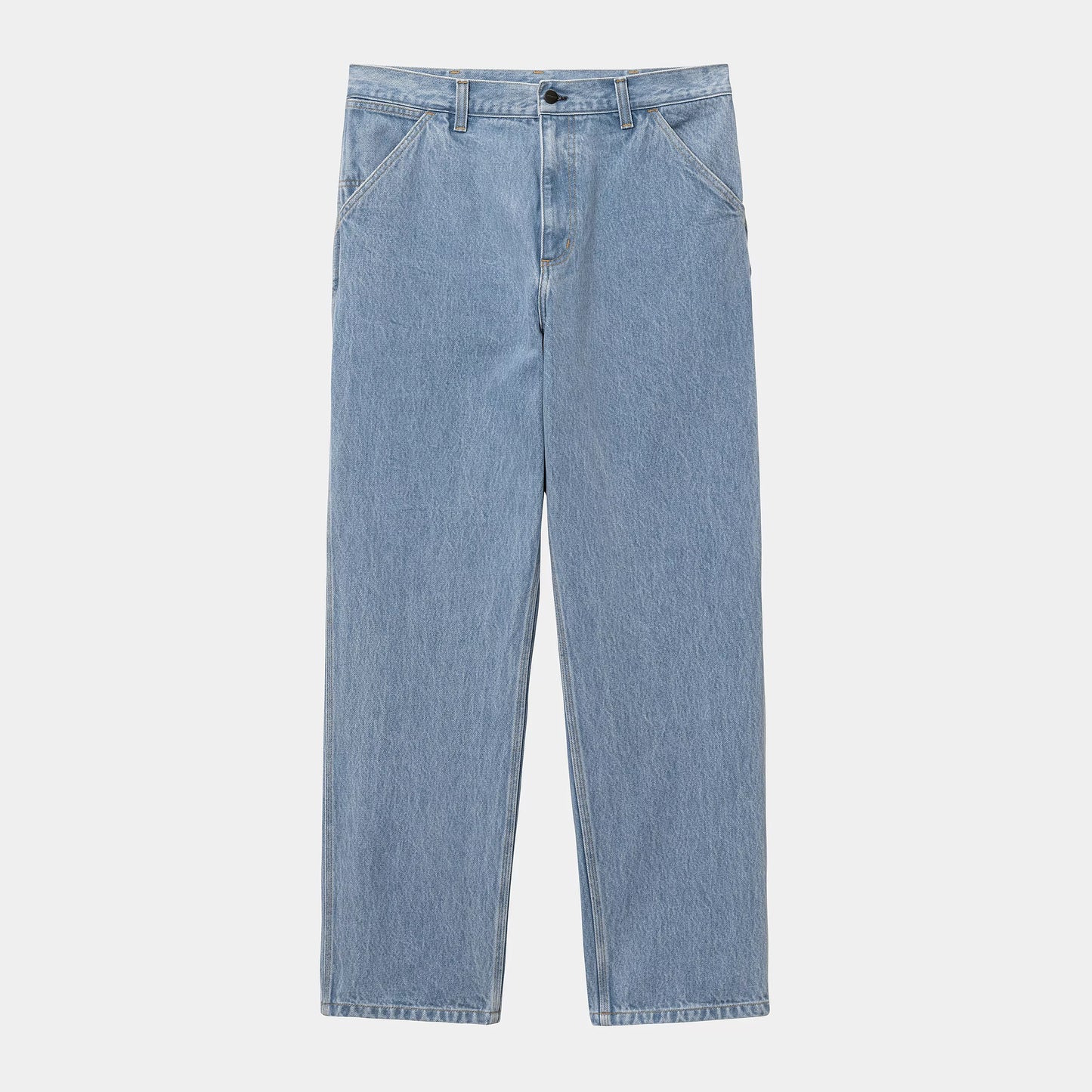 Single Knee Pant Blue Bleached