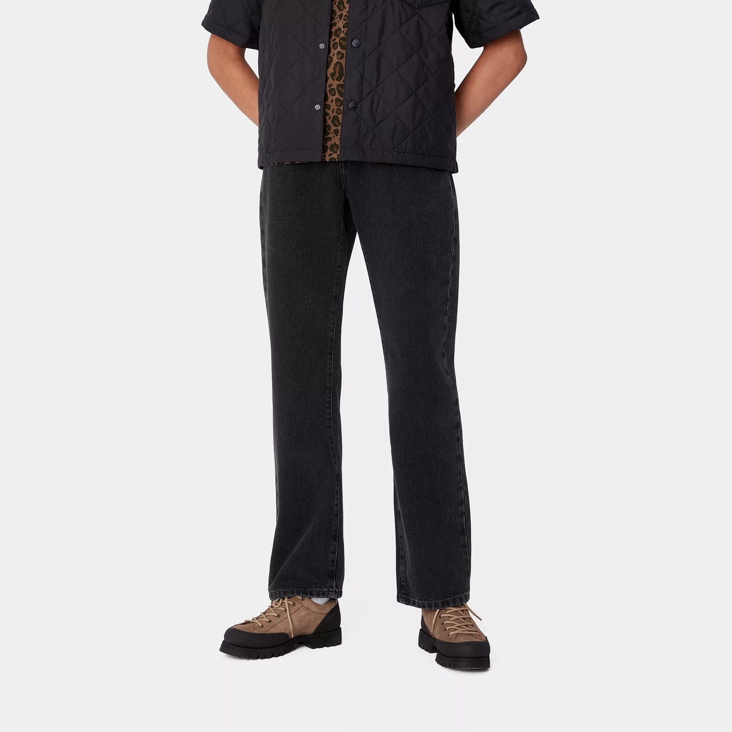 W Noxon Pant Black Stone Washed