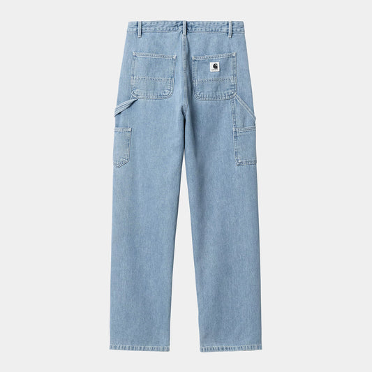 W Pierce Pant Straight Blue Bleached
