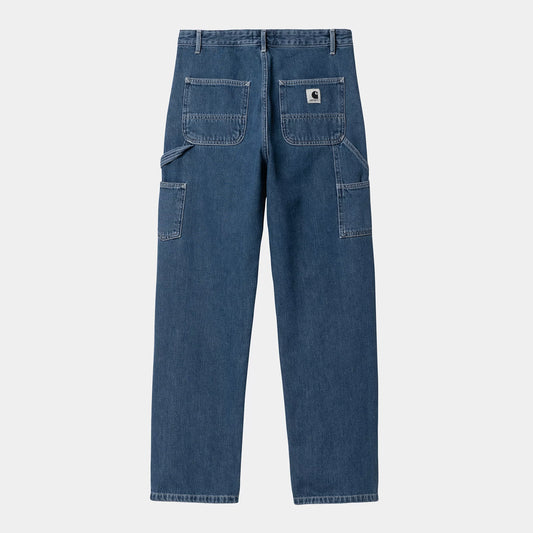 W Pierce Pant Straight Blue Stone Washed