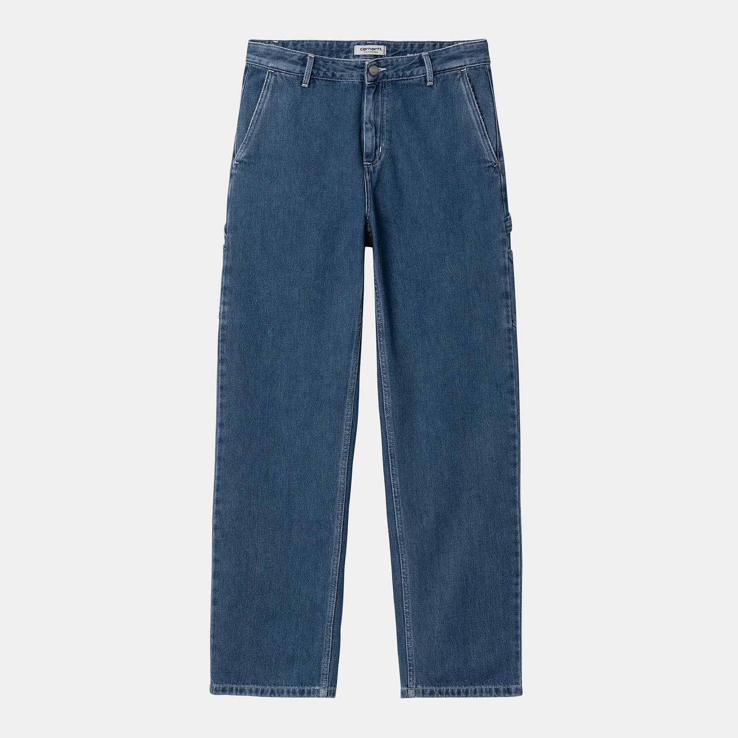 W Pierce Pant Straight Blue Stone Washed