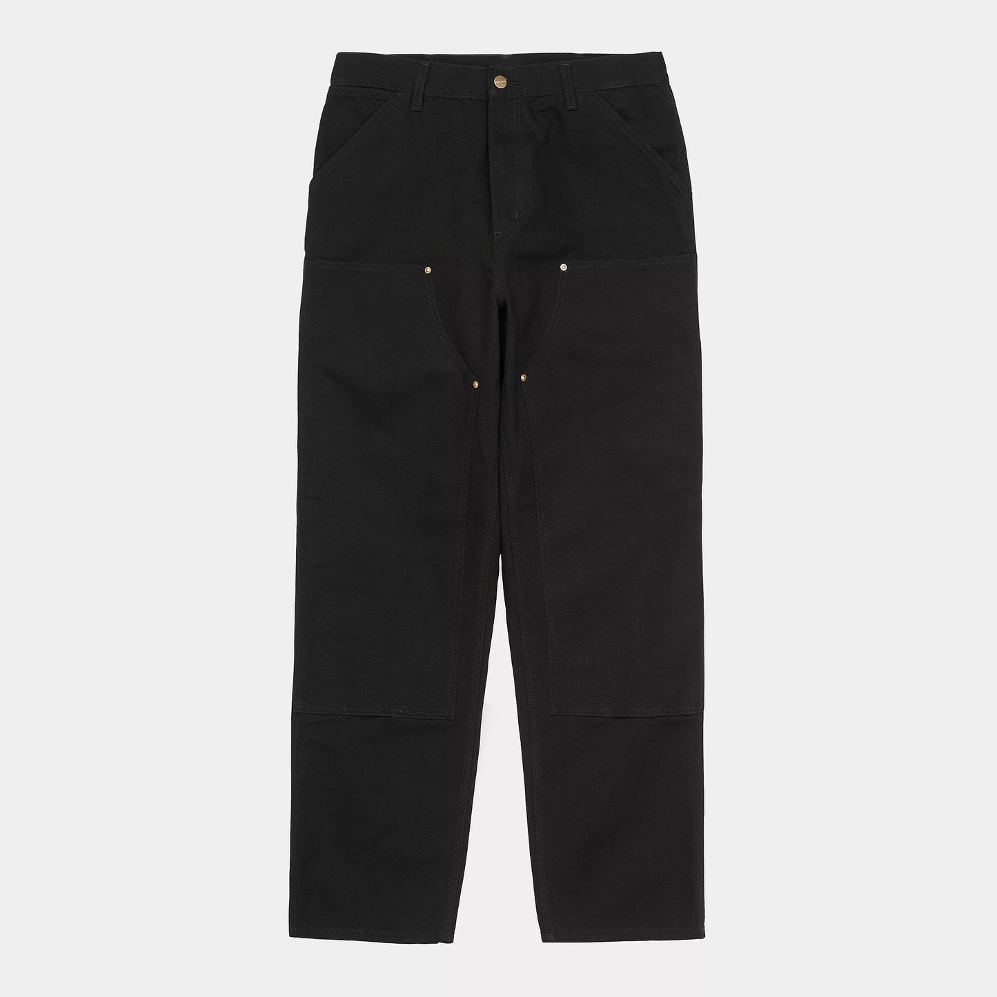 Double Knee Pant Black Rinsed