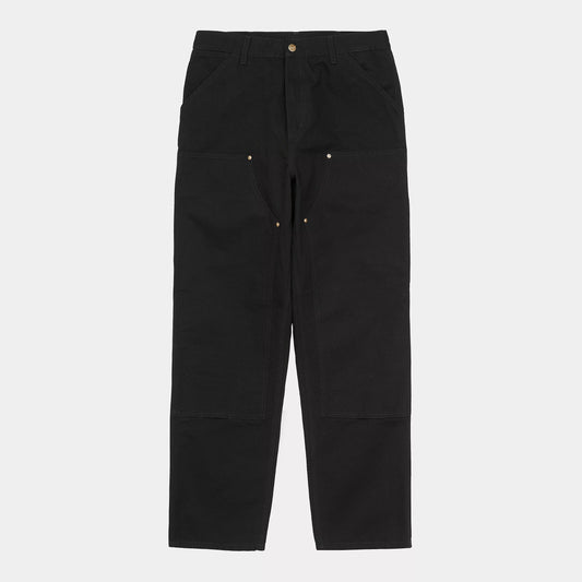 Double Knee Pant Black Rinsed