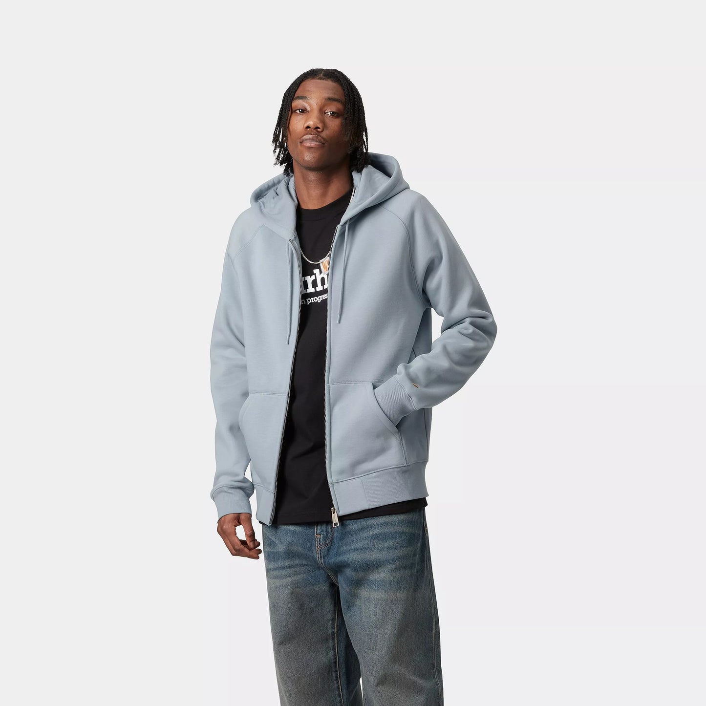 Hooded Chase Jacket Frosted Blue