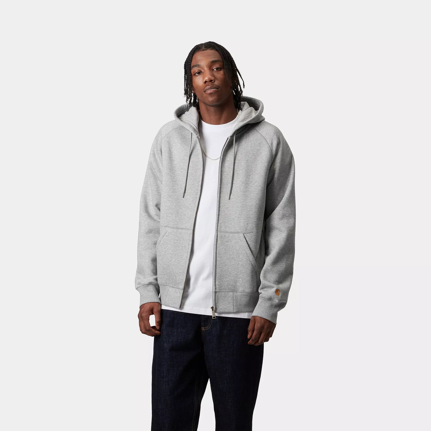 Hooded Chase Jacket Grey Heather