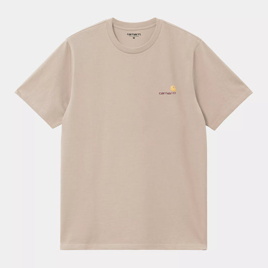 S/S American Script T-Shirt Fleur De Sel
