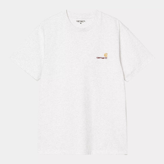 S/S American Script T-Shirt Ash Heather