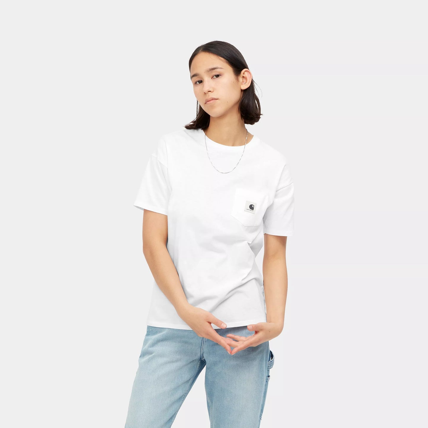 W S/S Pocket T-Shirt White