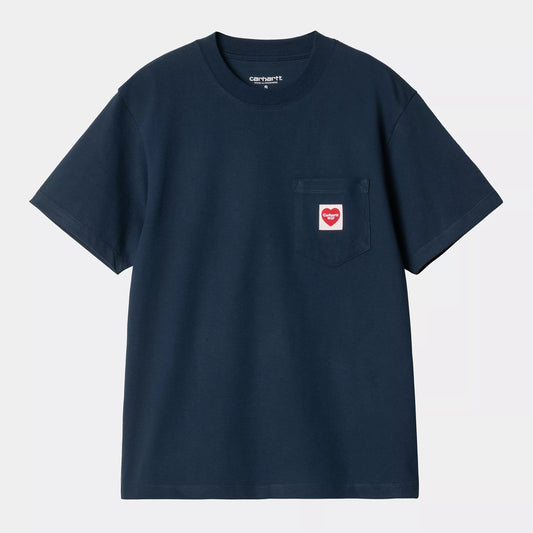 W S/S Pocket T-Shirt Heart Ink