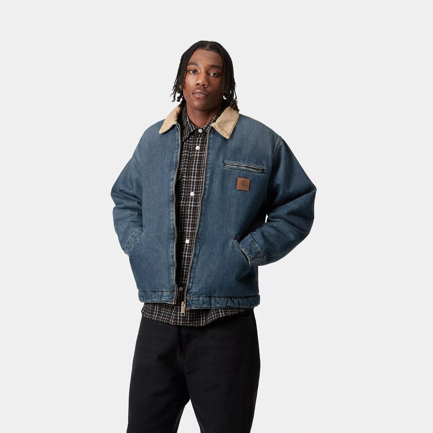 OG Detroit Jacket Blue Worn