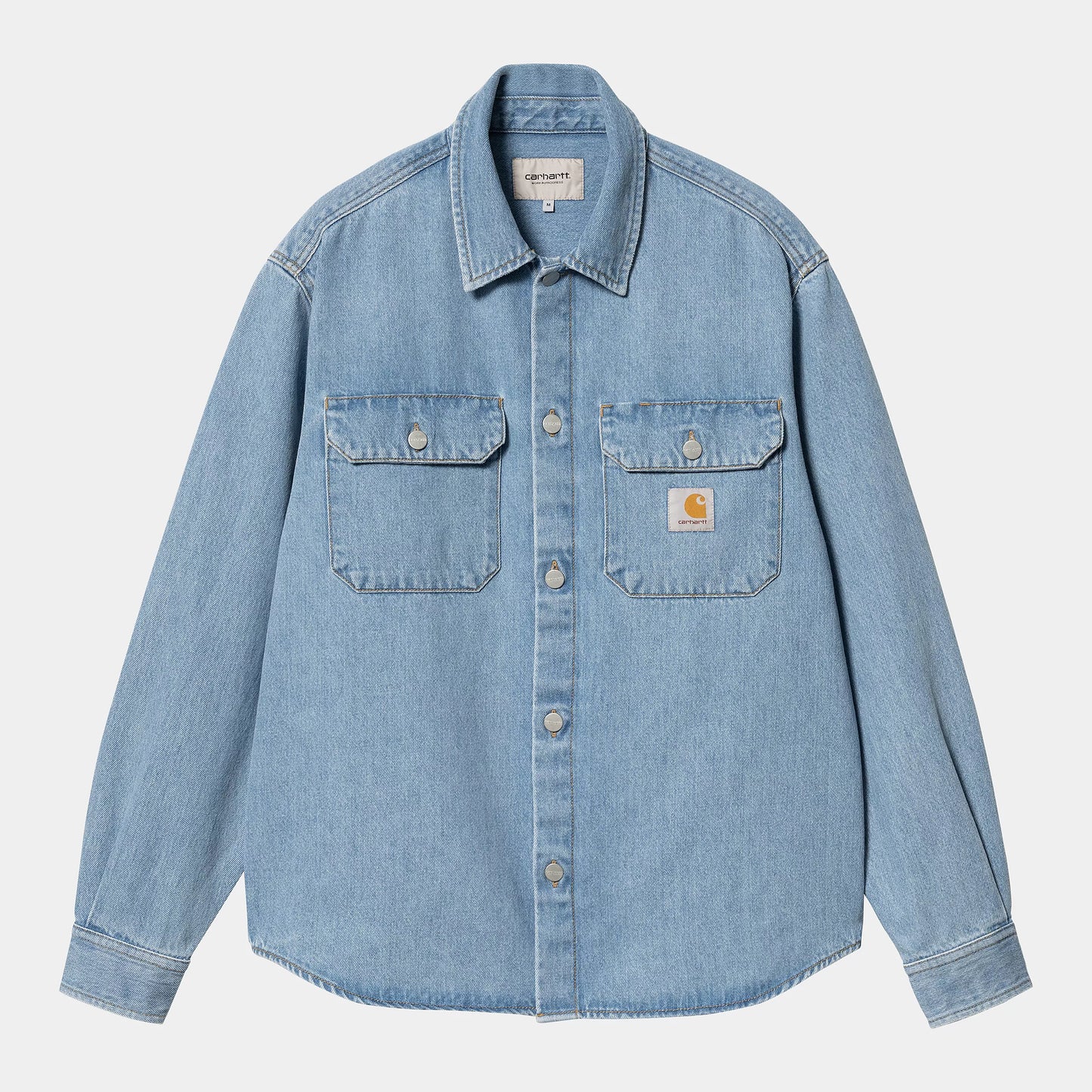 Harvey Shirt Jacket Blue Bleached