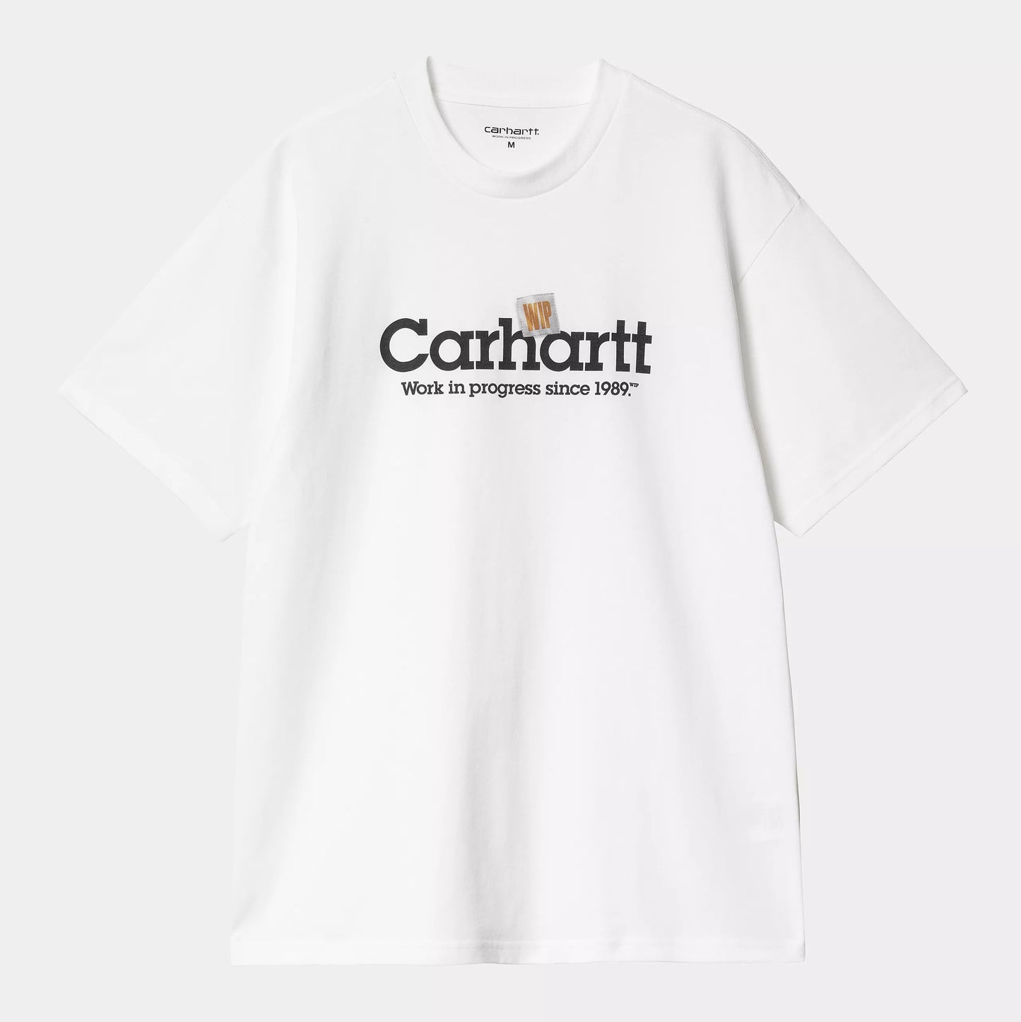 S/S Label Script T-Shirt White
