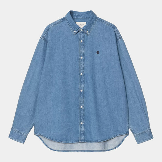 L/S Lucas Shirt Blue Stone