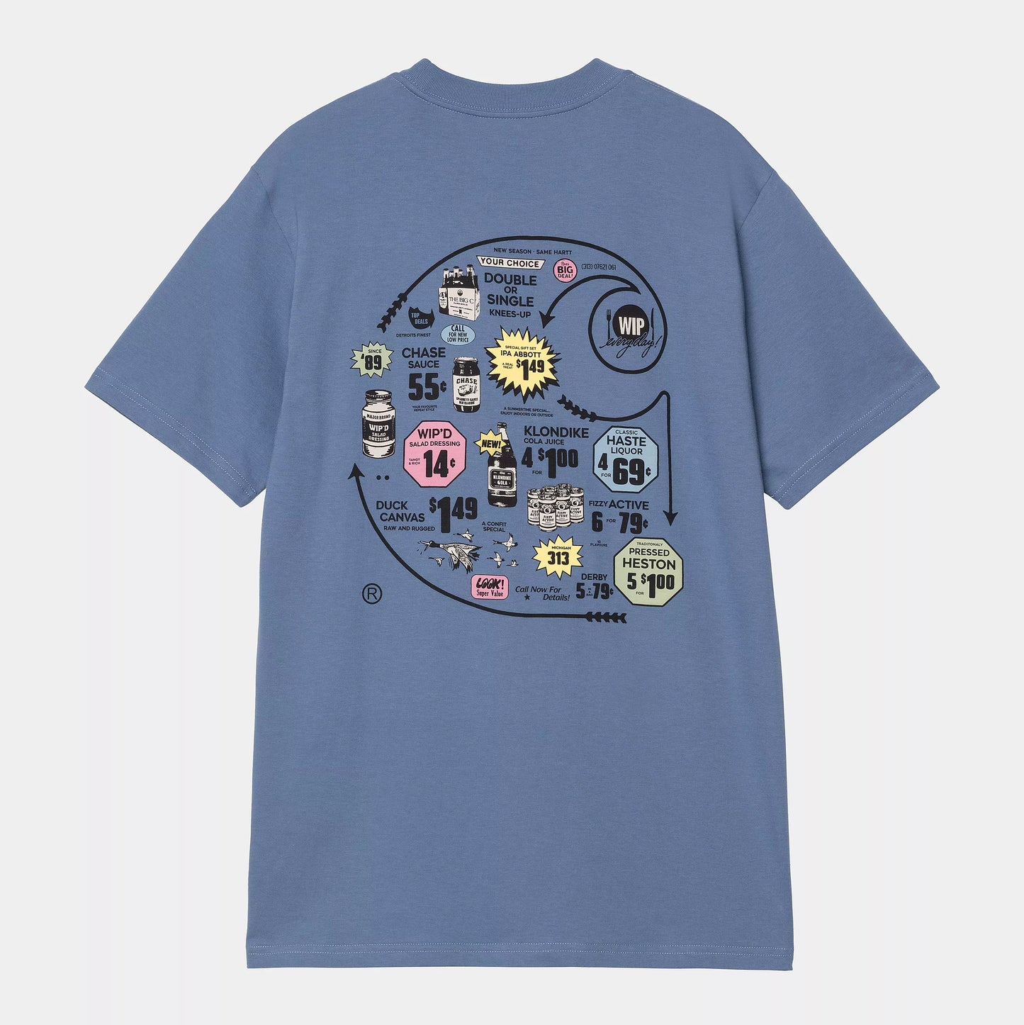 S/S Catalogue Logo T-Shirt Blue Iris