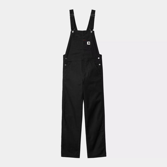 W Bib Overall Straight Black