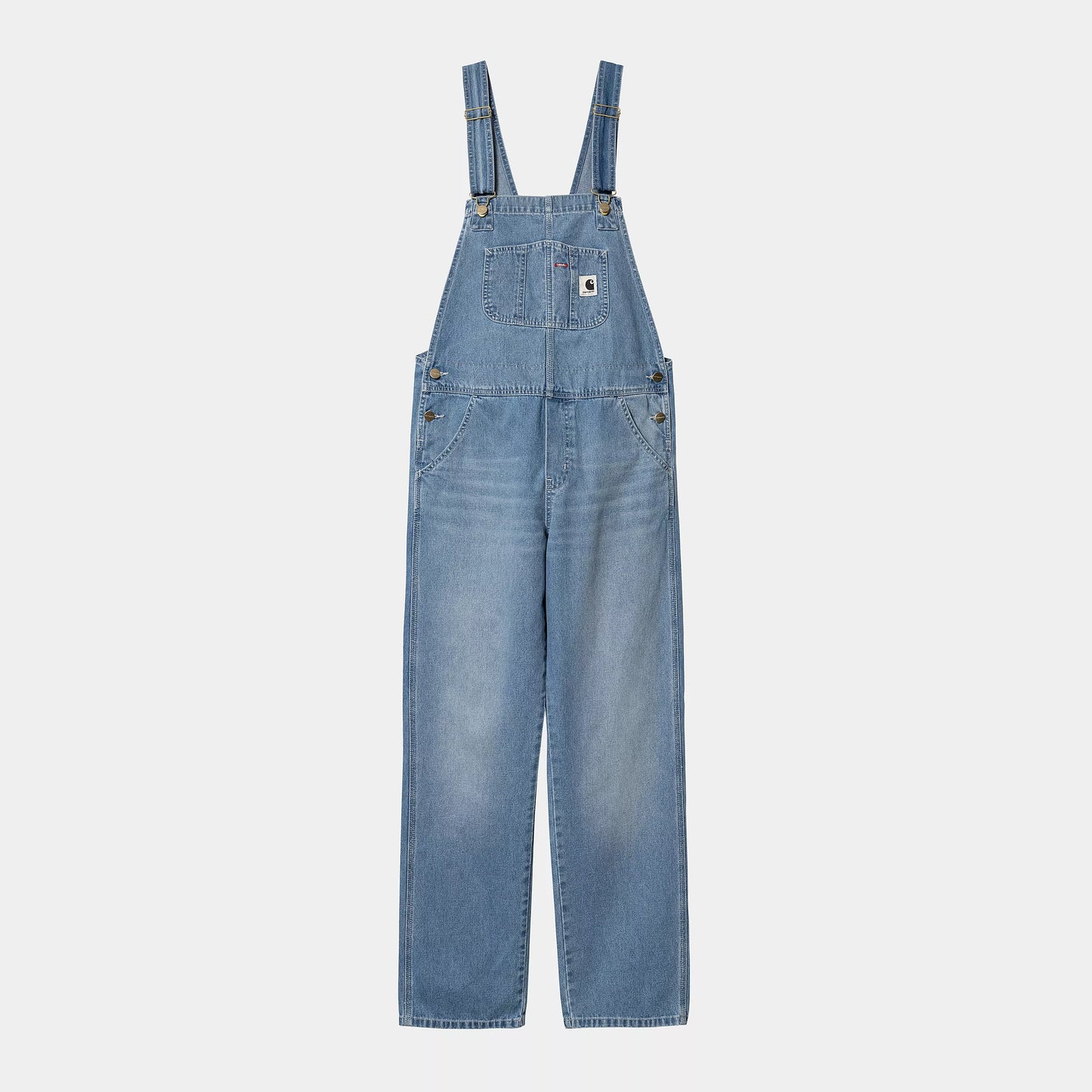 W Bib Overall Straight Blue Light TW