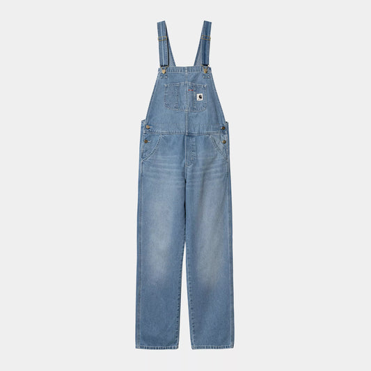 W Bib Overall Straight Blue Light TW