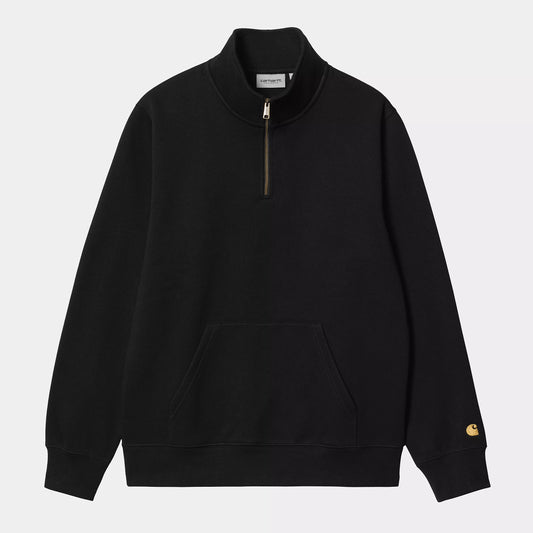 Chase Neck Zip Sweat Black