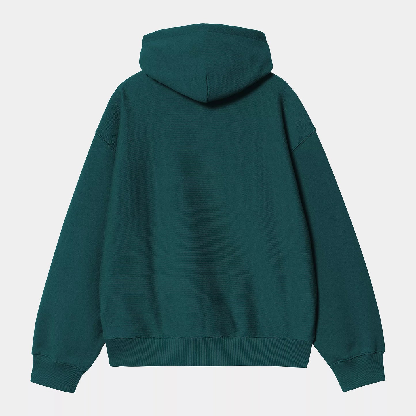 Hooded Label Script Sweat Malachite