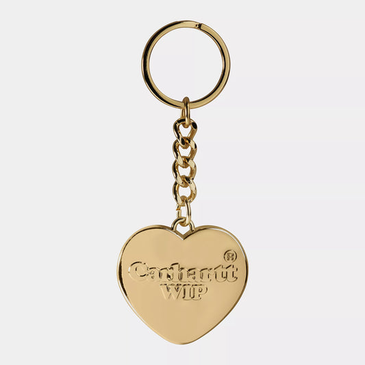 Heart Keychain Gold