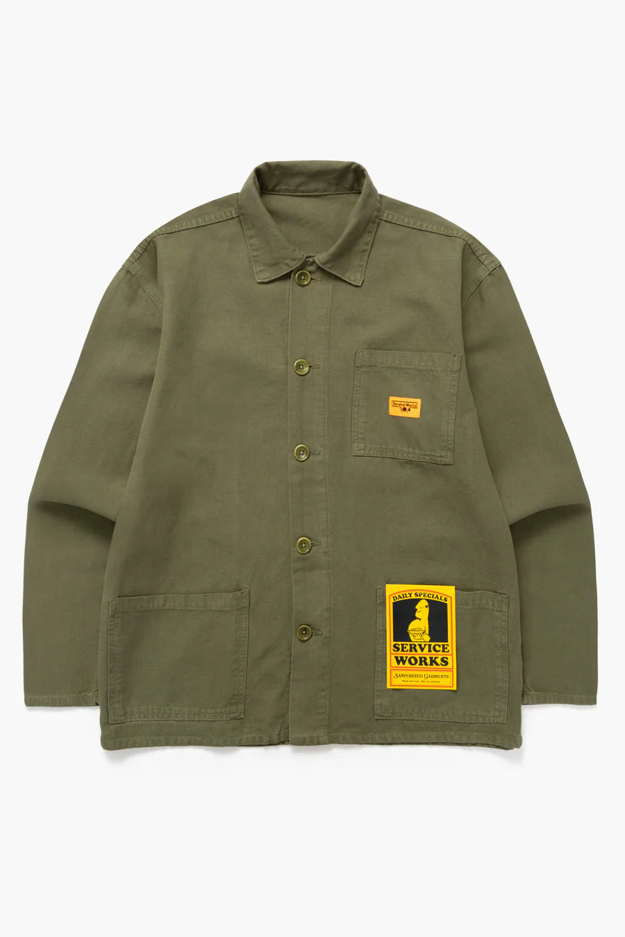 Canvas Chore Shirt Olive