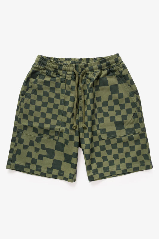 Printed Chef Short Olive