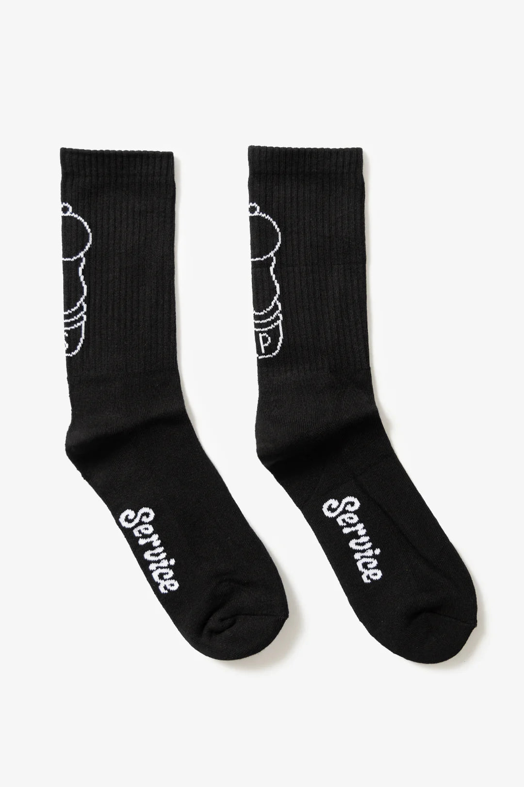 Salt Pepper Socks Black