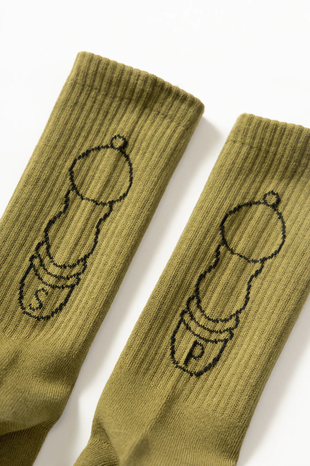 Salt Pepper Socks Olive
