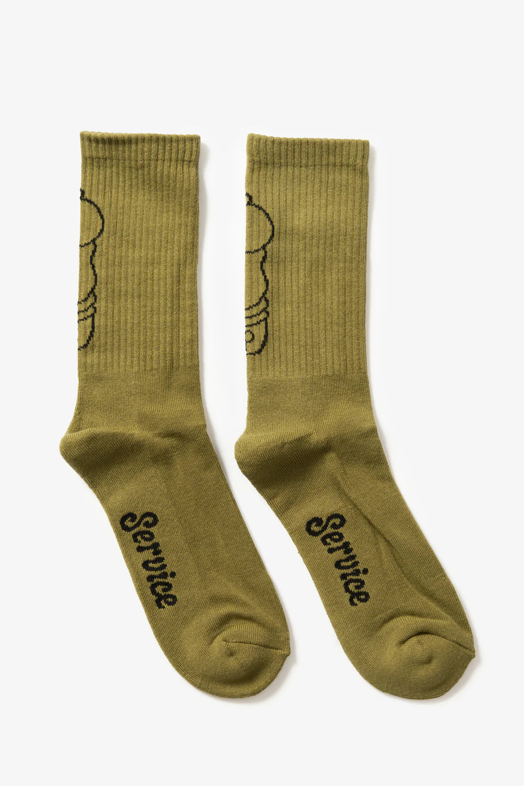 Salt Pepper Socks Olive