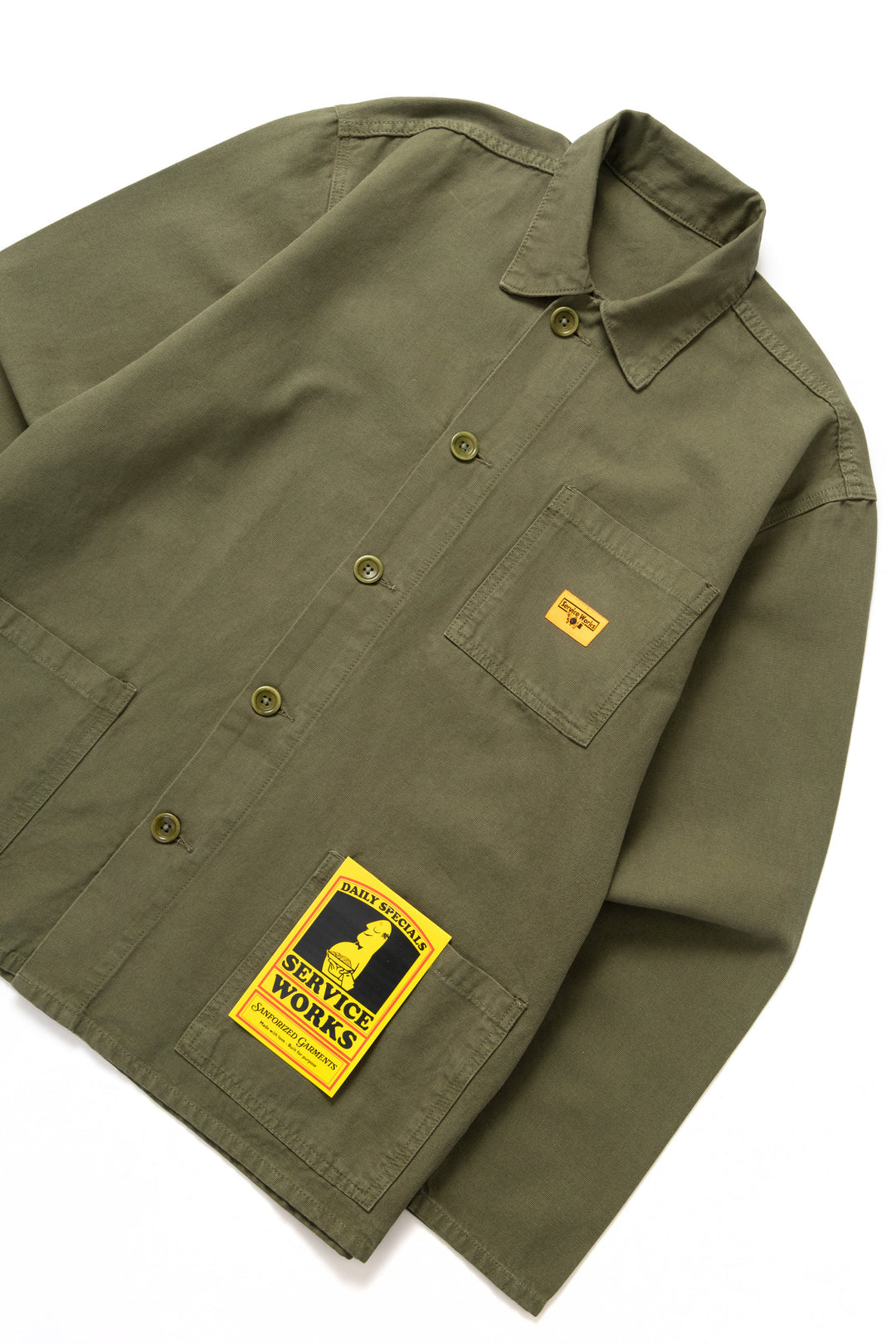 Canvas Chore Shirt Olive