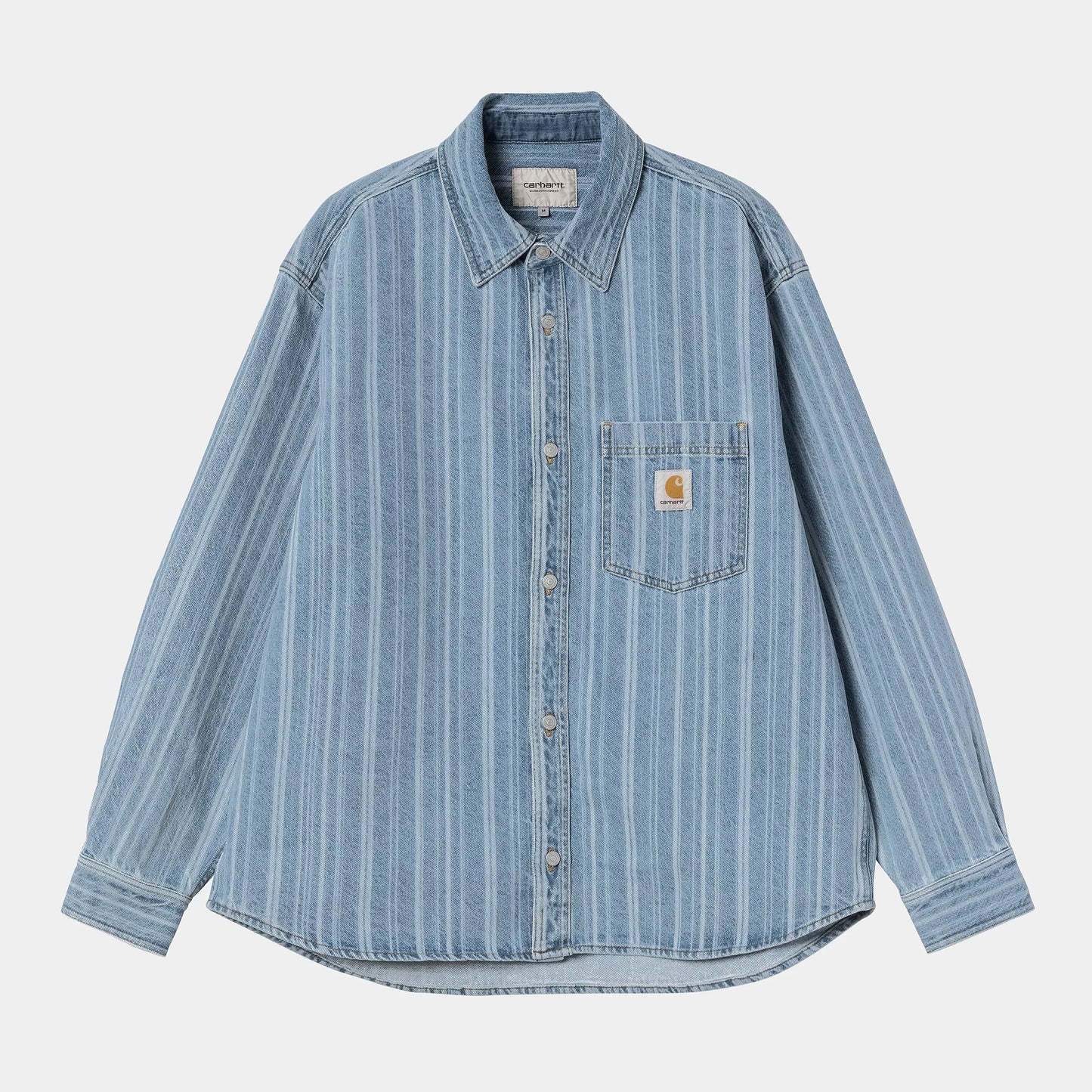 Rylan Shirt Jac Stripe Blue Stone Bleached