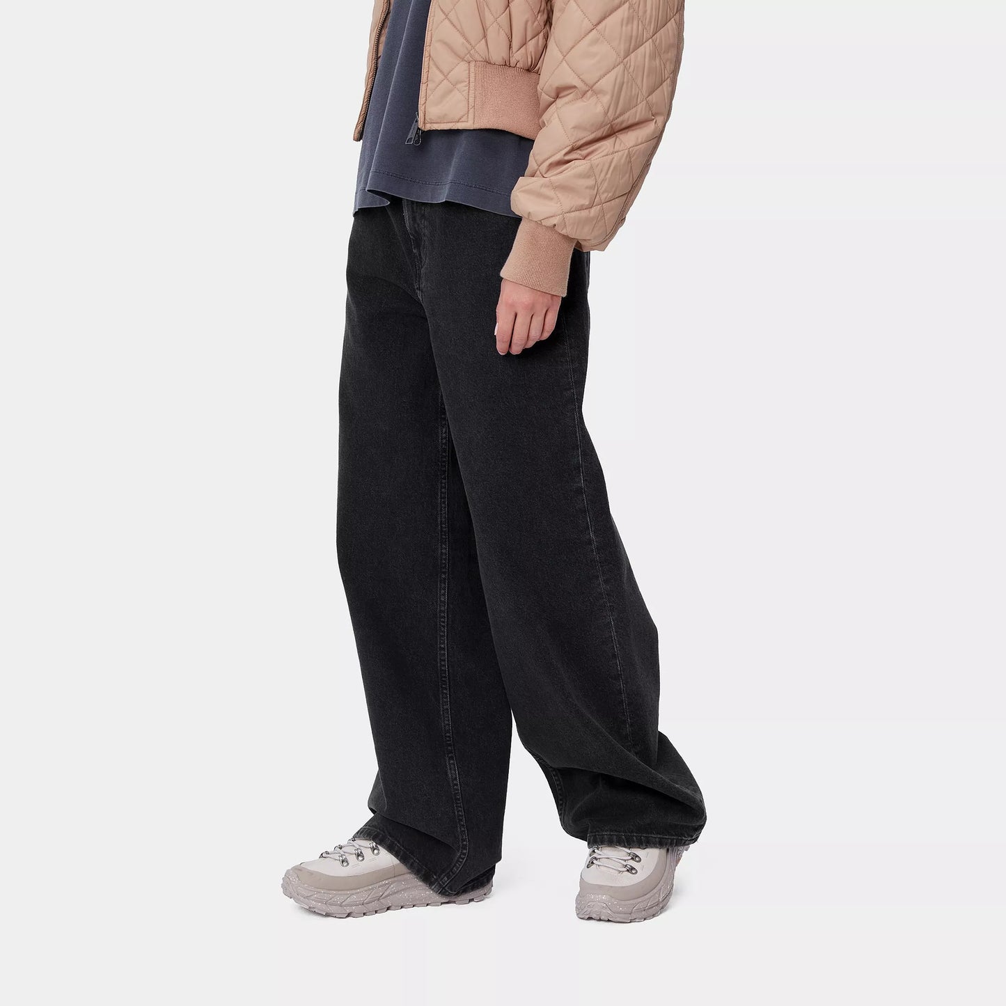 W Jane Pant Black Heavy Stone Wash